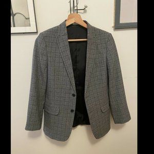Clavin Klein Plaid Grey Blazer